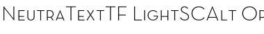 Neutra Text TF Light SC Alt Regular Font