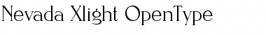Nevada-Xlight Font