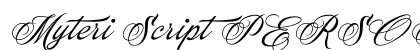 Myteri Script PERSONAL USE ONLY Italic preview