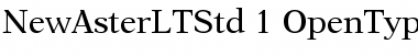 New Aster LT Std Font