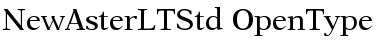 New Aster LT Std Regular Font