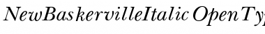 New BaskervilleItalic Font