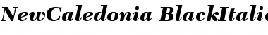 New Caledonia Black Italic Font