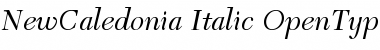 New Caledonia Italic Font New Caledonia Italic Font