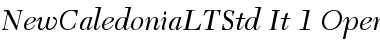 New Caledonia LT Std Italic Font