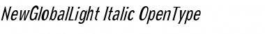 NewGlobalLight Italic Font