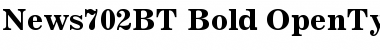 News 702 Bold Font News 702 Bold Font