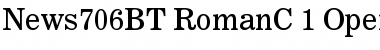 News 706 Regular Font