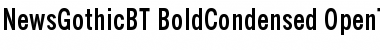 News Gothic Bold Condensed Font
