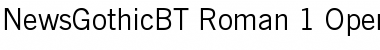News Gothic Regular Font News Gothic Regular Font