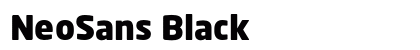 NeoSans Black Preview