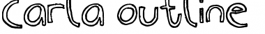 Carla_outline Regular Font