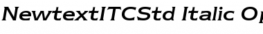 Newtext ITC Std Italic Font