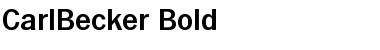 CarlBecker Bold Font