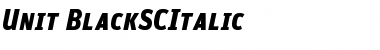 Unit-BlackSCItalic Regular Font