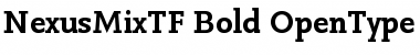 NexusMixTF-Bold Regular Font
