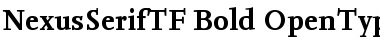 NexusSerifTF-Bold Regular Font