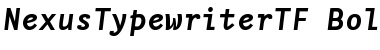 Download NexusTypewriterTF-BoldItalic Font