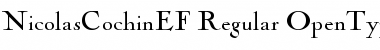NicolasCochinEF Regular Font