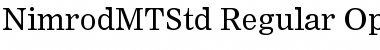 Nimrod MT Std Font