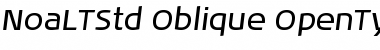 Noa LT Std Oblique Font Noa LT Std Oblique Font