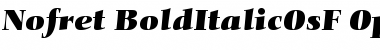 Nofret Bold Italic OsF Font