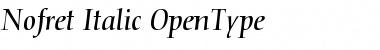 Nofret Italic Font