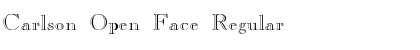 Download Carlson Open Face Font Download Carlson Open Face Font