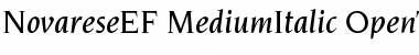 Download NovareseEF-MediumItalic Font