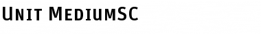 Unit-MediumSC Font