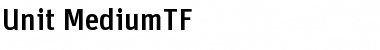 Unit-MediumTF Regular Font