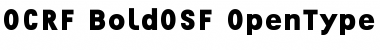 OCRF BoldOSF Font