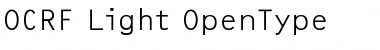 OCRF Font