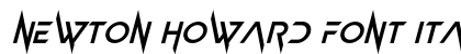 Newton Howard Font Italic preview