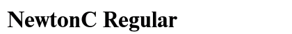 NewtonC Regular preview