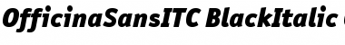 OfficinaSansITC Black Italic Font