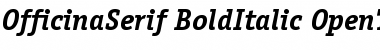 ITC Officina Serif Bold Italic Font