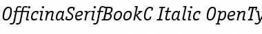 OfficinaSerifBookC Italic Font