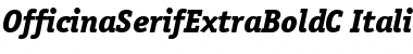 OfficinaSerifExtraBoldC Italic Font