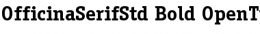 ITC Officina Serif Std Bold Font