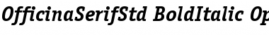 ITC Officina Serif Std Bold Italic Font