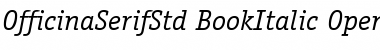 ITC Officina Serif Std Book Italic Font