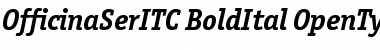 Officina Serif ITC Bold Italic Font