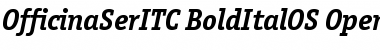 Officina Serif ITC Bold Italic OS Font
