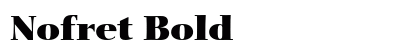 Nofret Bold Preview