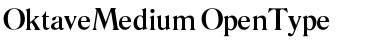 OktaveMedium Regular Font