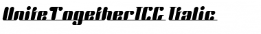 UniteTogetherICG Medium Italic Font