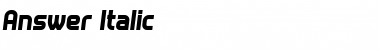 Answer Font