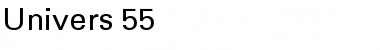 Univers 55 Regular Font