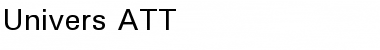 Univers ATT Regular Font